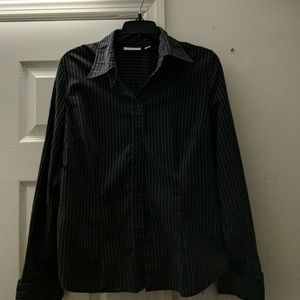 New York & Co Pinstripe Button Down - M